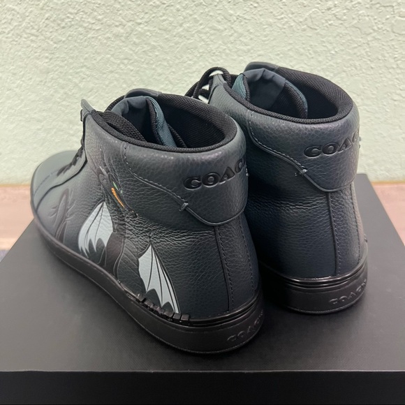 NWT Disney X Coach Clip High Top Sneaker With Maleficent Dragon Motif cc730 - Picture 2 of 6